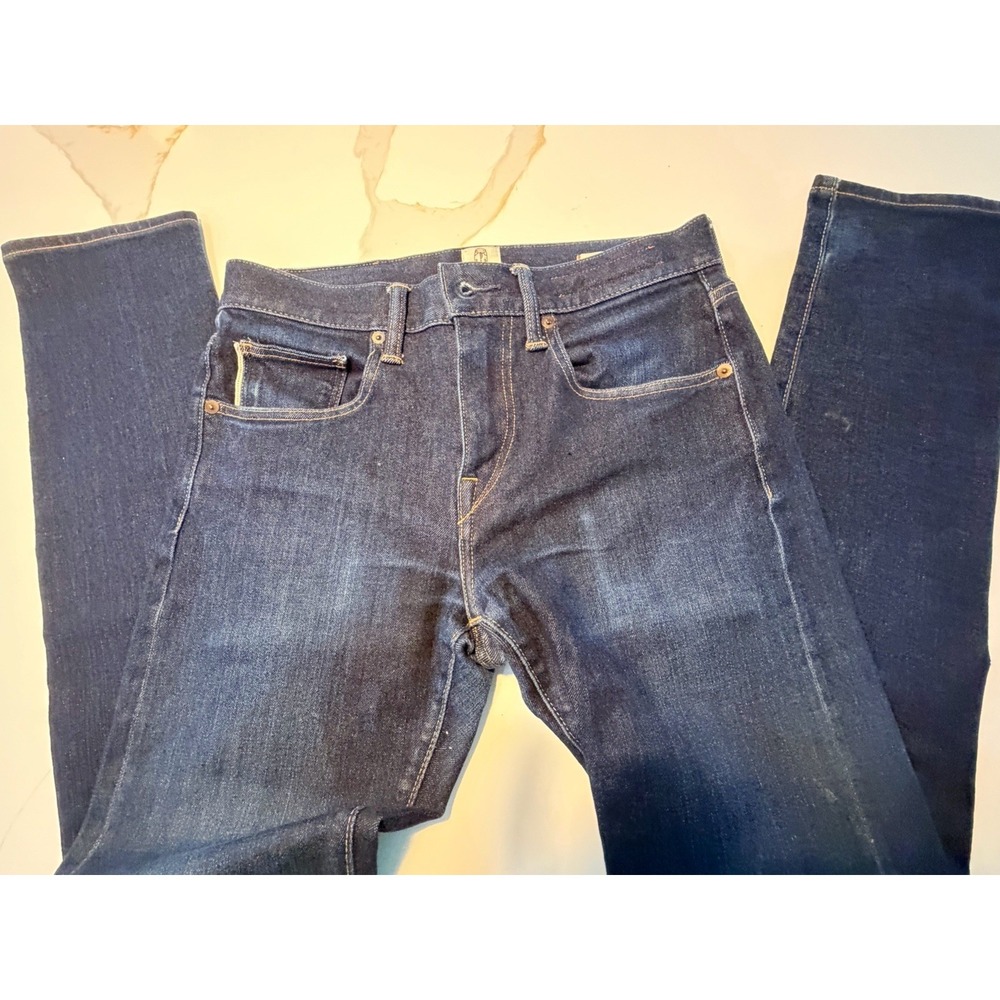 Kato By Hiroshi Kato Selvedge Denim Jeans Size 28 Made In USA Dark Wash Slub